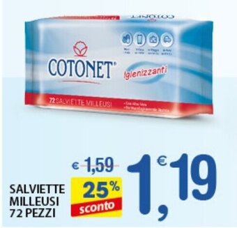Qui Discount Salviette Milleusi 72 pezzi offerta