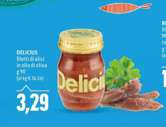 Emi Supermercati Delicius filetti di alici in olio di oliva g90 offerta