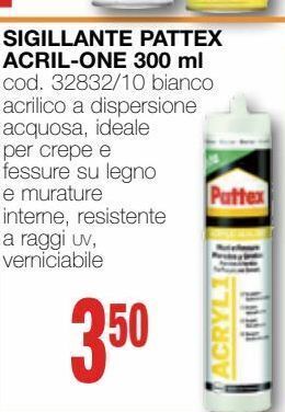 Mondo Brico Sigillante pattex acril-one 300 ml offerta
