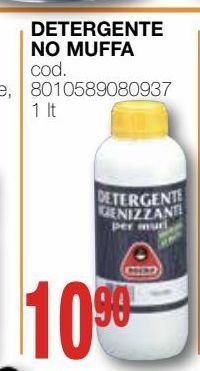 Detergente no muffa