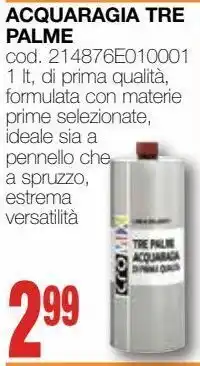 Acquaragia tre palme