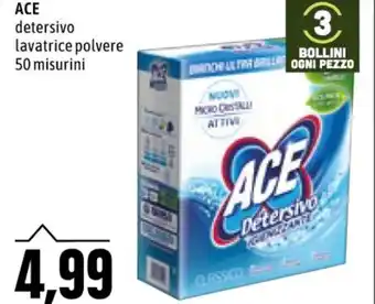 Ace Detersivo Lavatrice Polvere 50 Misurini