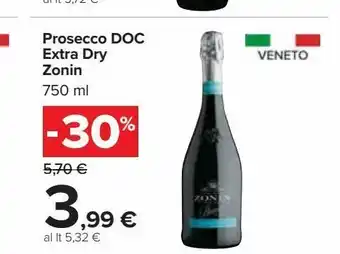 Carrefour Market Prosecco extra dry zonin offerta