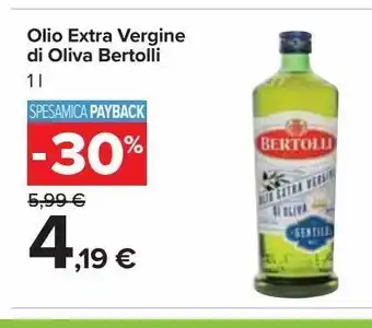 Carrefour Market Olio extra vergine di oliva bertolli 1l offerta