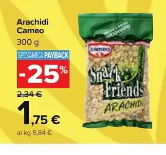 Carrefour Market Arachidi cameo 300 g offerta