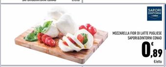 Conad City Mozzarella fior di latte pugliese sapori & dintorni conad offerta