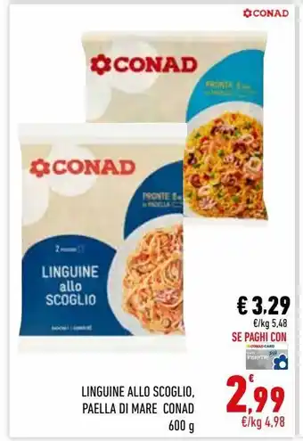 Conad City Linguine allo scoglio, paella di mare conad offerta