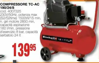 Mondo Brico Compressore tc-ac 190/24/8 offerta