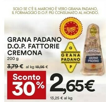 Coop Grana Padano Formaggio offerta