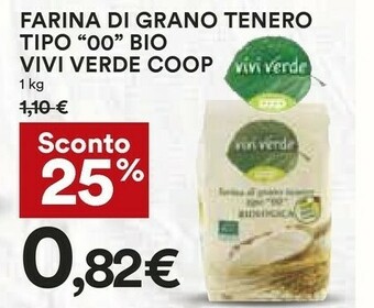 Coop Vivi verde coop Farina integrale offerta