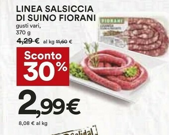 Coop Fiorani Salsicce offerta