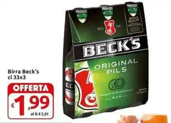 Carrefour Express Beck's Birra cl 33x3 offerta