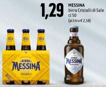 Emi Supermercati Messina Birra Cristalli di Sale cl 50 offerta