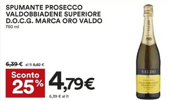 Coop Valdo Prosecco offerta