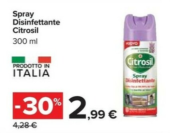 Carrefour Citrosil Spray Disinfettante offerta