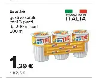 Carrefour Ferrero Estathé The offerta