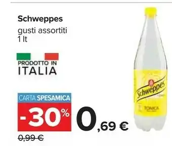 Carrefour Schweppes Schweppes - Schweppes Limone 1000 g(ml) offerta