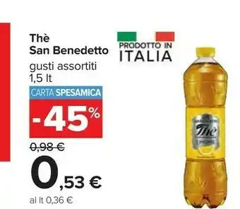 Carrefour San Benedetto San Benedetto - Thè al Limone 1500 g(ml) offerta