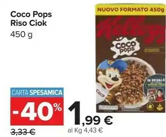 Carrefour Kelloggs Kellogg's - Coco Pops 450 g(ml) offerta
