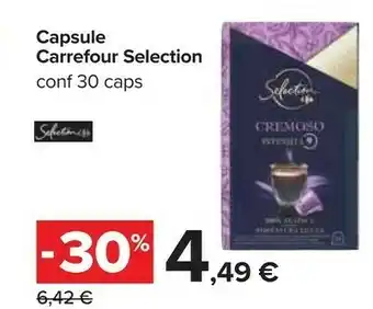 Carrefour Carrefour Selection Capsule Cremoso 30 Caps offerta