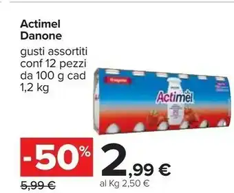 Carrefour Danone Actimel 1200 G(ml) offerta