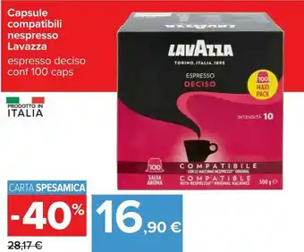 Carrefour Lavazza Capsule Compatibili Nespresso offerta