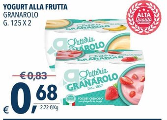 A&O Granarolo Yogurt alla Frutta G. 125 x 2 offerta