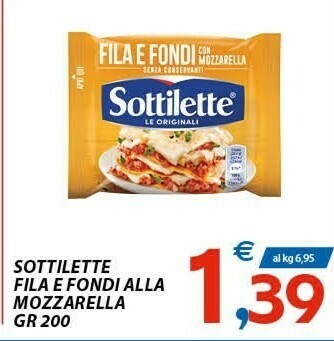 Vivo Supermercati Sottilette offerta