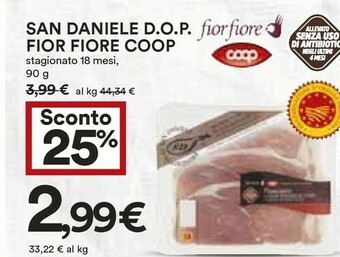 Coop San daniele Prosciutto San Daniele offerta