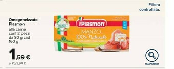 Carrefour Plasmon Omogeneizzati offerta