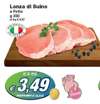 Prix Quality Lonza di Suino a Fette g 350 offerta
