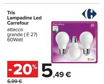 Carrefour Lampadine offerta
