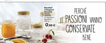 Carrefour Bormioli Barattoli 4 Stagioni offerta