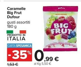 Carrefour Dufour Caramelle offerta