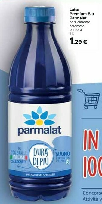 Carrefour Parmalat Latte parzialmente scremato offerta