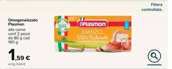 Carrefour Plasmon Omogeneizzati offerta