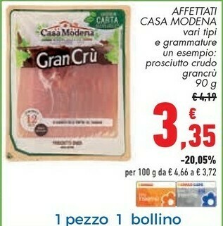 Conad Casa Modena Affettati offerta