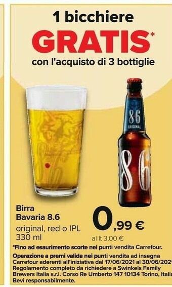 Carrefour Bavaria Birra offerta