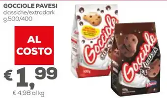 Pan Pavesi Gocciole Classiche / Extradark g.500 / 400 offerta