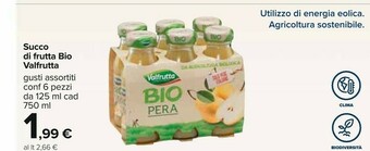 Carrefour Valfrutta Succhi di frutta offerta