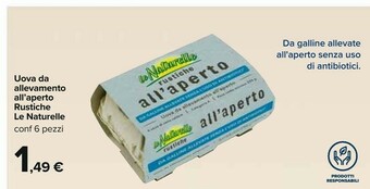 Carrefour Le Naturelle Uova offerta