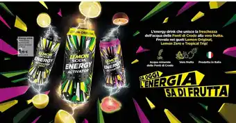 Carrefour Energy Drink Lemonsoda/Lemonsoda Zero O Tropical offerta