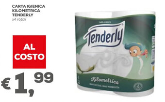 Pan Tenderly Carta Igienica Kilometrica x4 Rotoli offerta