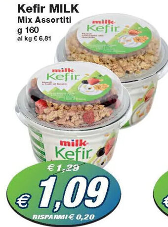 Prix Quality Milk Kefir Mix Assortiti g 160 offerta