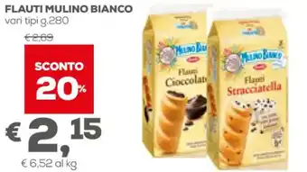 Pan Mulino Bianco Flauti Vari Tipi g.280 offerta