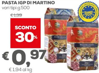 Pan Pasta IGP Di Martino Vari Tipi g.500 offerta