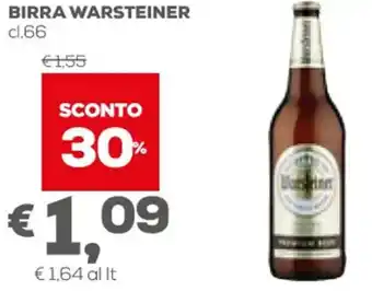 Pan Warsteiner Birra cl.66 offerta