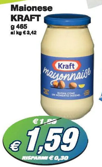 Prix Quality Kraft Maionese g 465 offerta