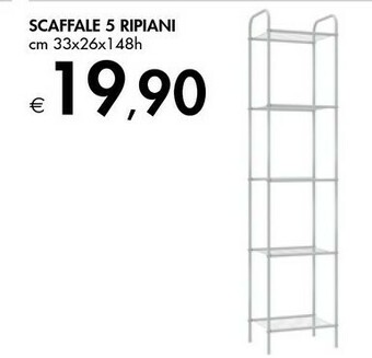 Bennet Scaffale 5 Ripiani offerta