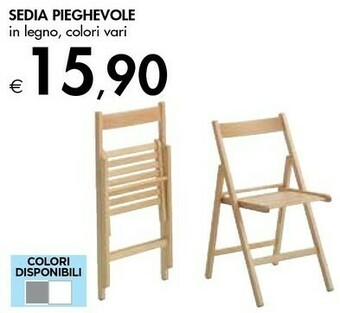 Bennet Sedia Pieghevole In Legno offerta